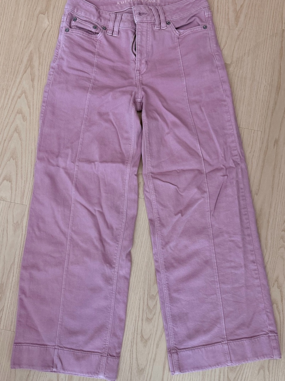 American Eagle Outfitters Lilac Wide-Leg Women’s Pants